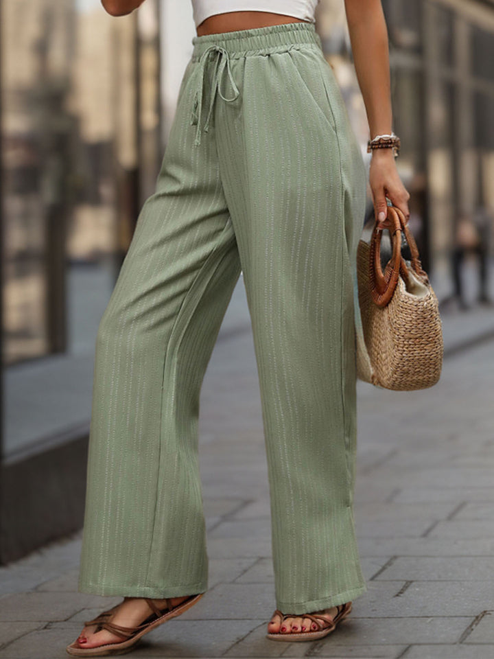 High Waist Wide Leg Pants