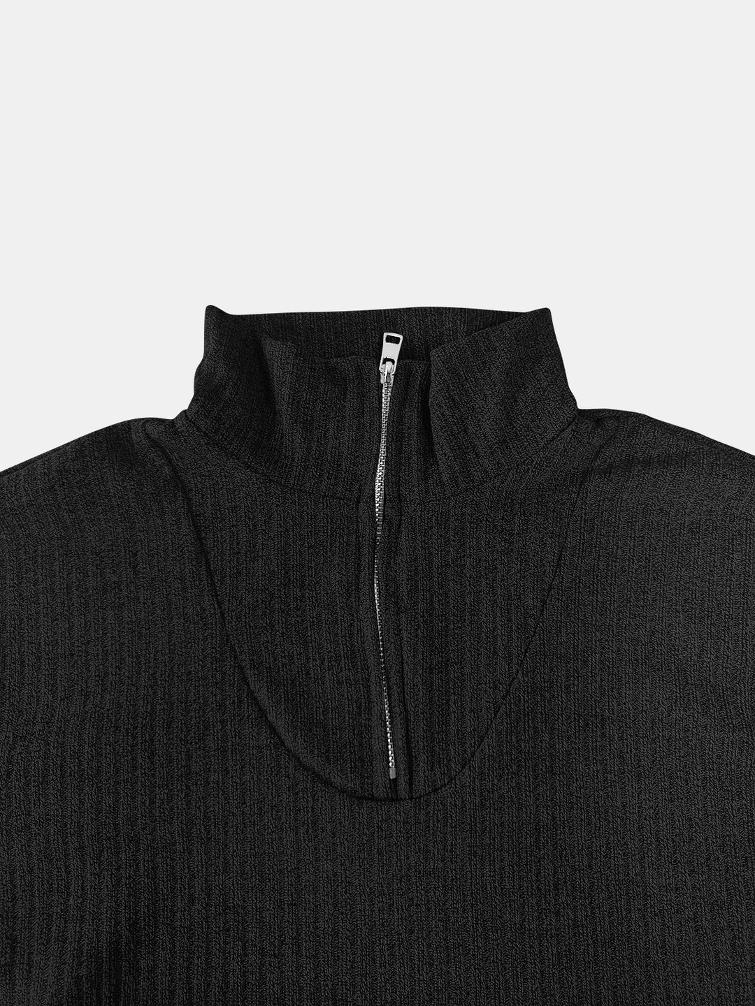 Full Size Quarter Zip Long Sleeve Top