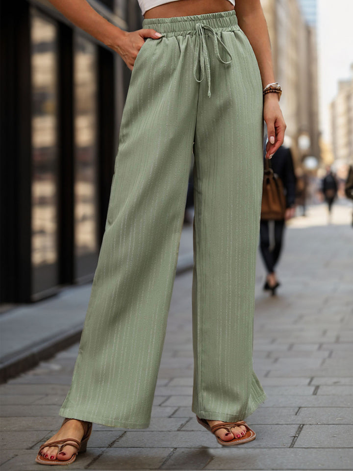 High Waist Wide Leg Pants