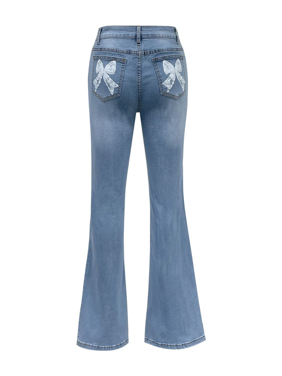 Bow Back Flare Jeans