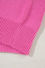 Contrast Half Sleeve Knit Top