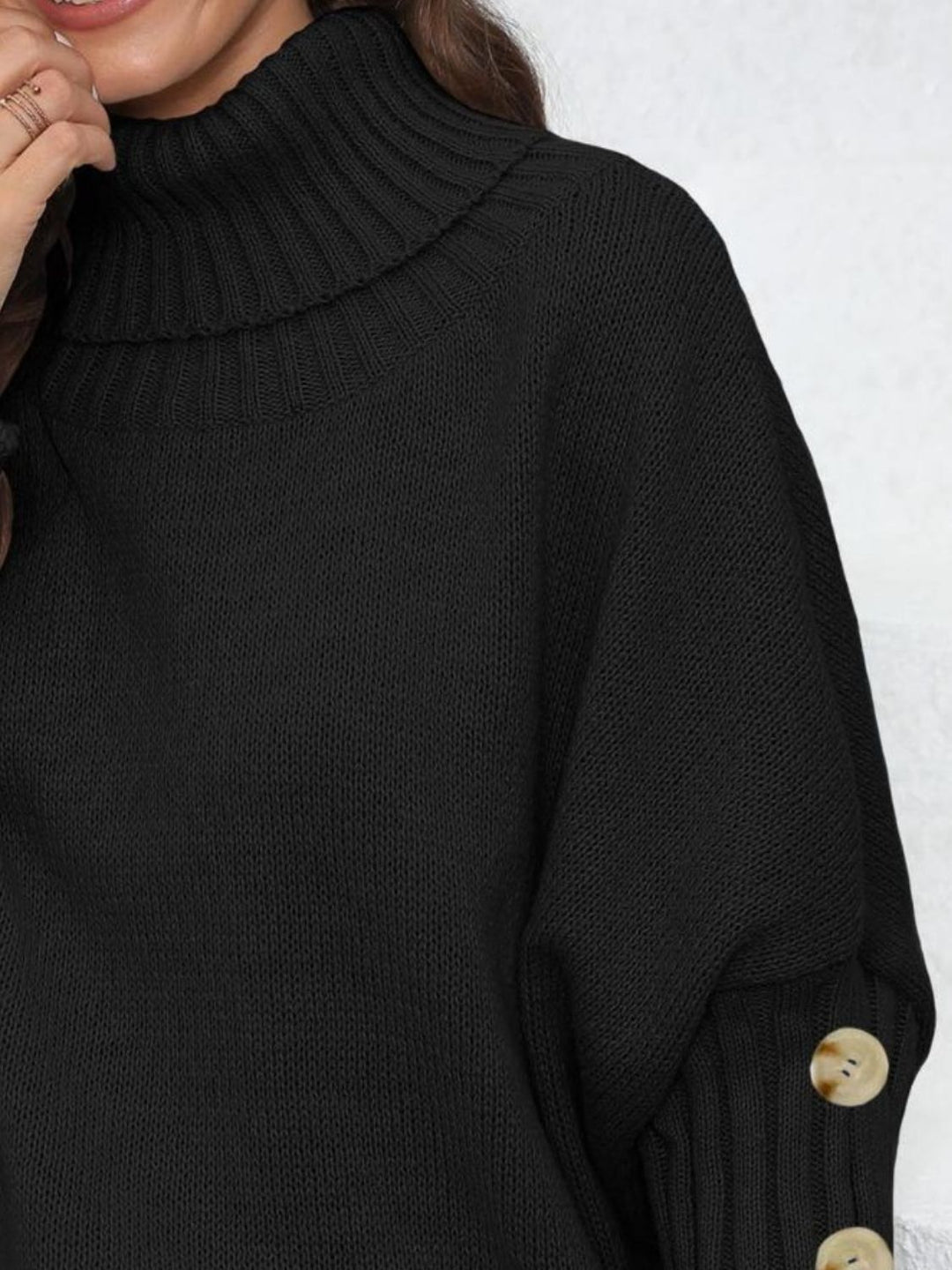 Turtleneck Long Sleeve Sweater