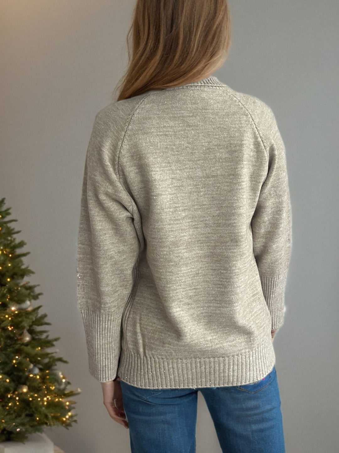 Turtleneck Raglan Sleeve Sweater