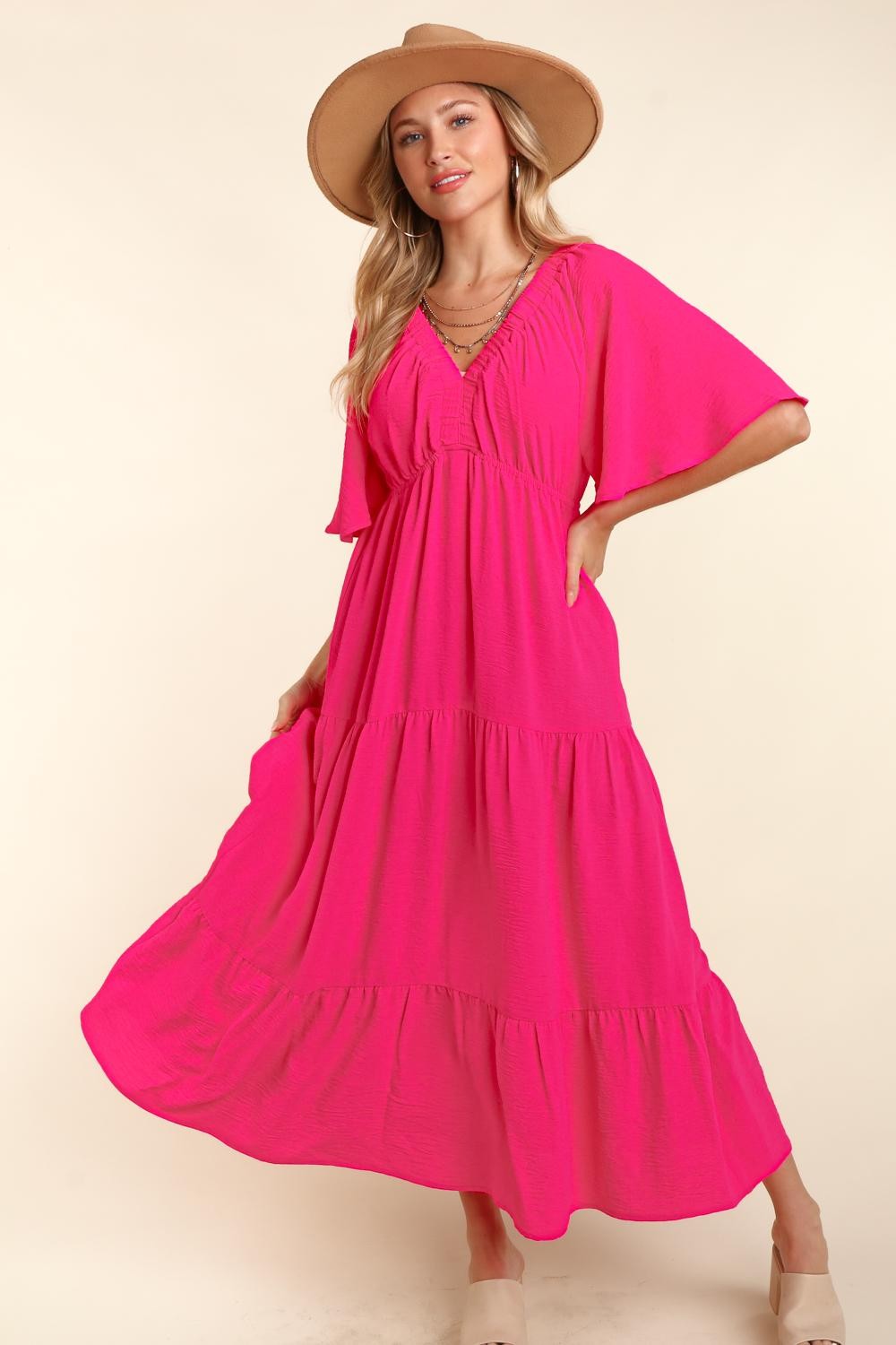 pink babydoll maxi dress Babydoll Summer Maxi Dress Striped Sleeveless Vacation Outfit For Women, S / Blue