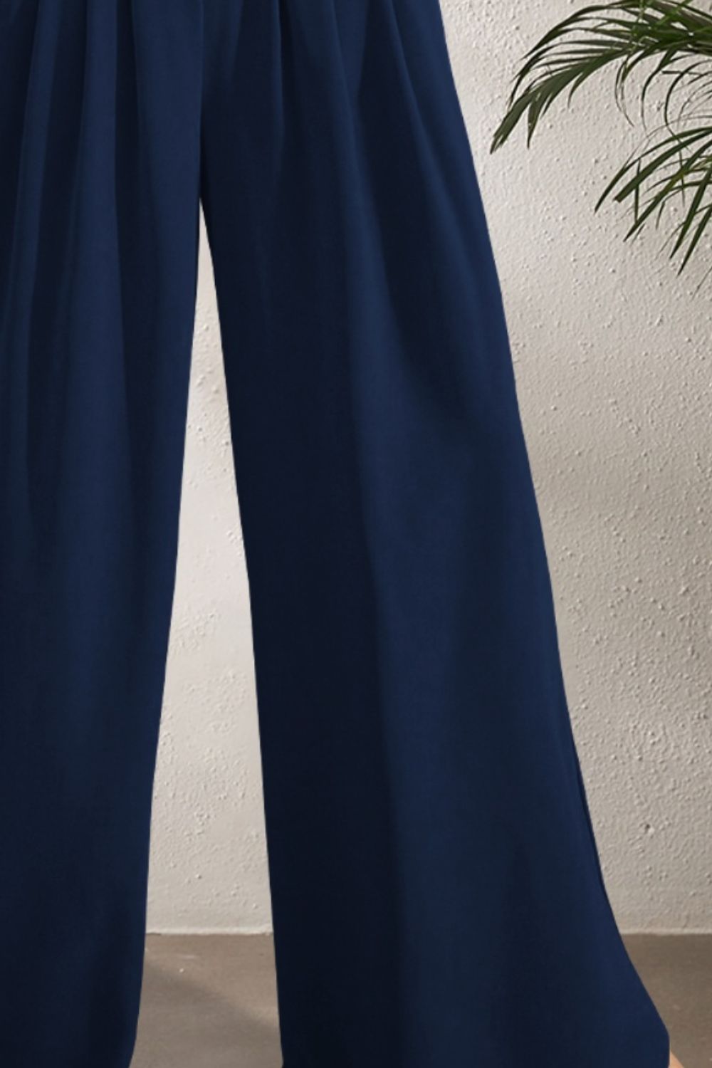 Pocketed High Waist Wide Leg Pants