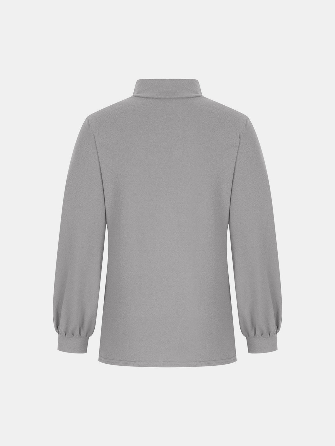 Full Size Mock Neck Long Sleeve T-Shirt