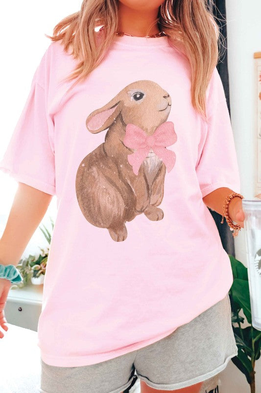 VINTAGE BUNNY WITH RIBBON Graphic Tee