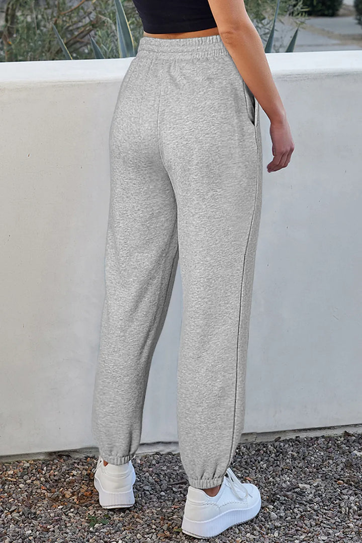 Drawstring Joggers with Pockets