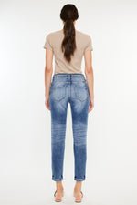 Kancan High Rise Distressed Mom Jeans