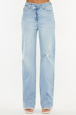 Kancan Distressed High Waist Straight Jeans