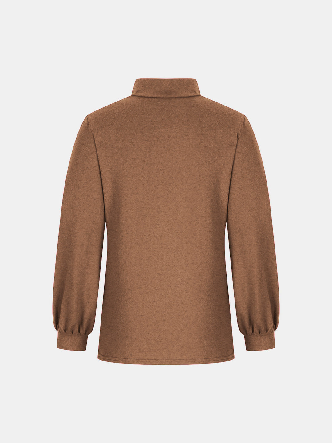 Full Size Mock Neck Long Sleeve T-Shirt