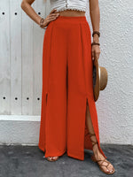 Slit Wide Leg Pants