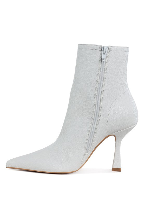 Farnak Pleather Pointed Toe Ankle Boots