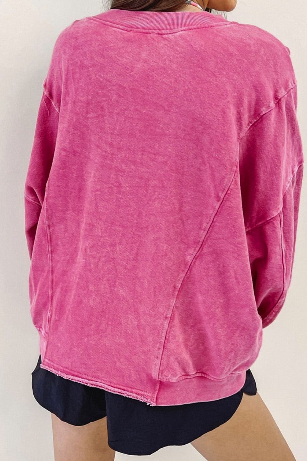 Round Neck Long Sleeve Sweatshirt