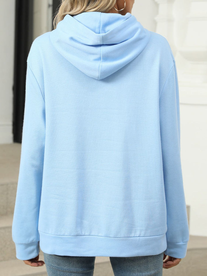 Pocketed Long Sleeve Hoodie