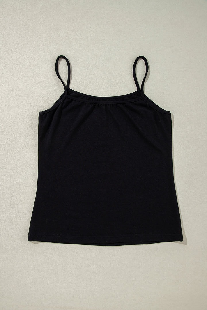 cami and Lace Sheer Mock Neck Long Sleeve Blouse