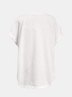 Sequin Round Neck Short Sleeve T-Shirt