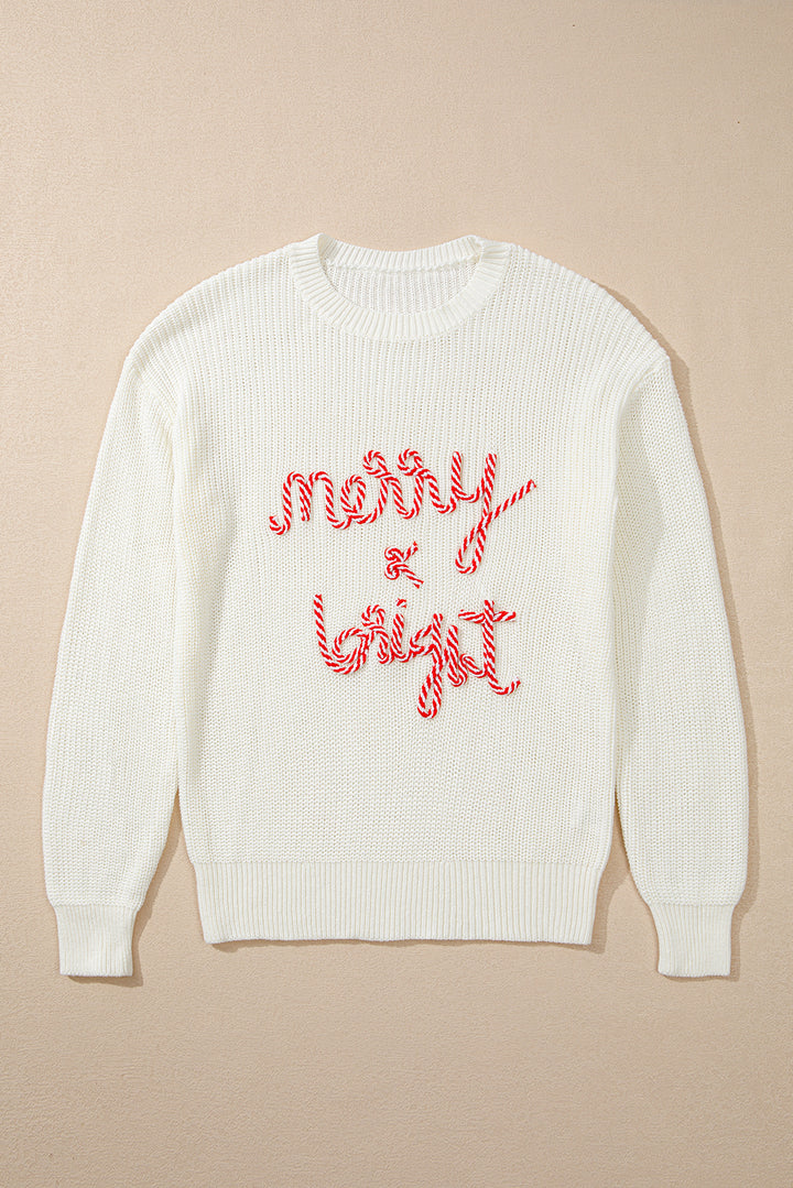 MERRY & BRIGHT Round Neck Sweater