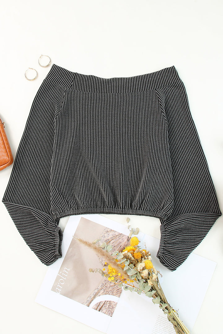 Off-Shoulder Long Sleeve Top