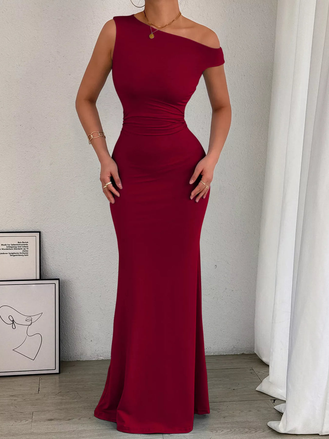 ruched bodycon maxi dress Sinuous Ruched Bodycon Maxi Dress kalisa