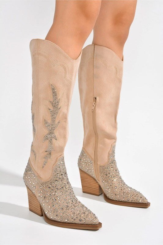 ANNISTON RHINESTONE WESTERN BOOT