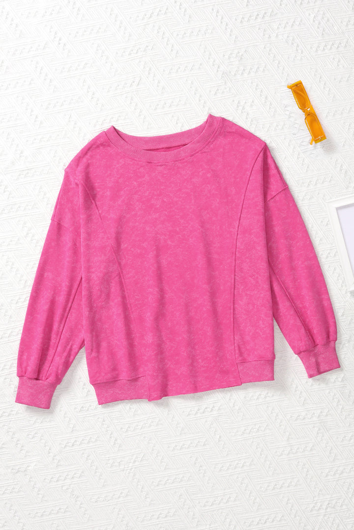 Round Neck Long Sleeve Sweatshirt