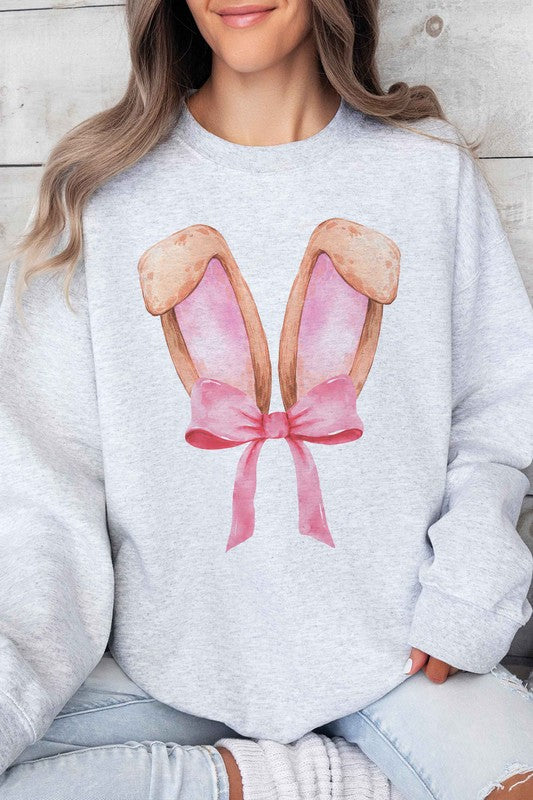 BUNNY EARS WITH RIBBON Graphic Sweatshirt