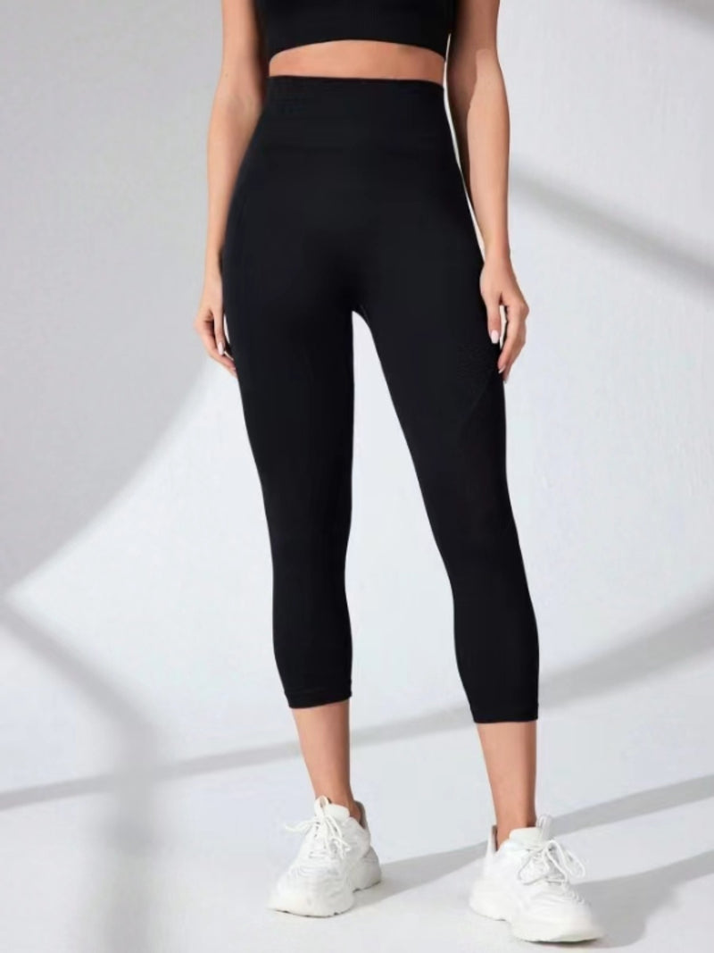 High Waist Cropped Active Leggings