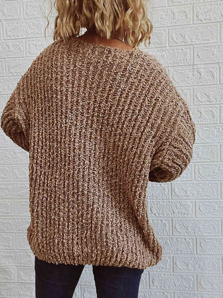 V-Neck Long Sleeve Sweater