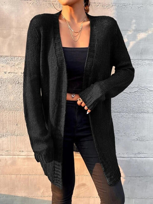 Open Front Long Sleeve Cardigan