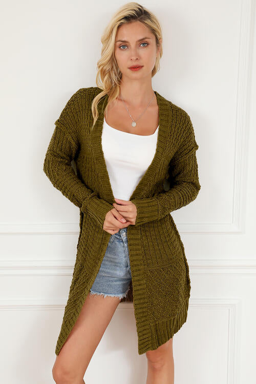 Open Front Longline Cardigan