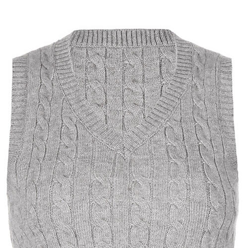 Cable-knit V-Neck Sweater Vest