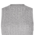Cable-knit V-Neck Sweater Vest