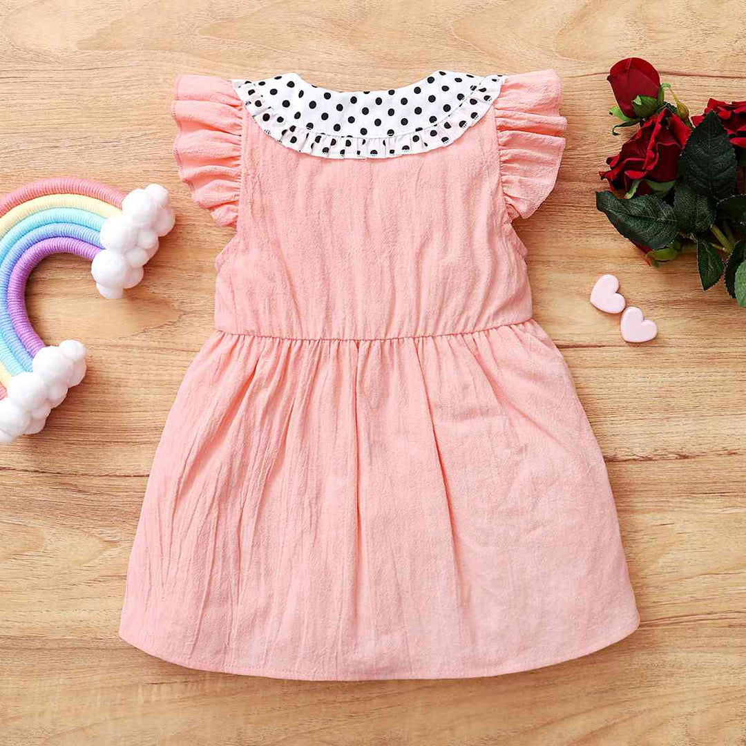 Polka Dot Bow Detail Dress