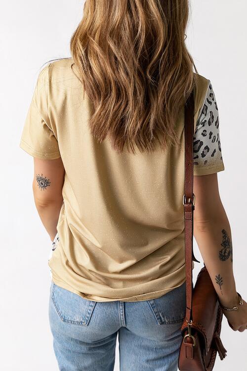 Round Neck Short Sleeve Graphic T-Shirt