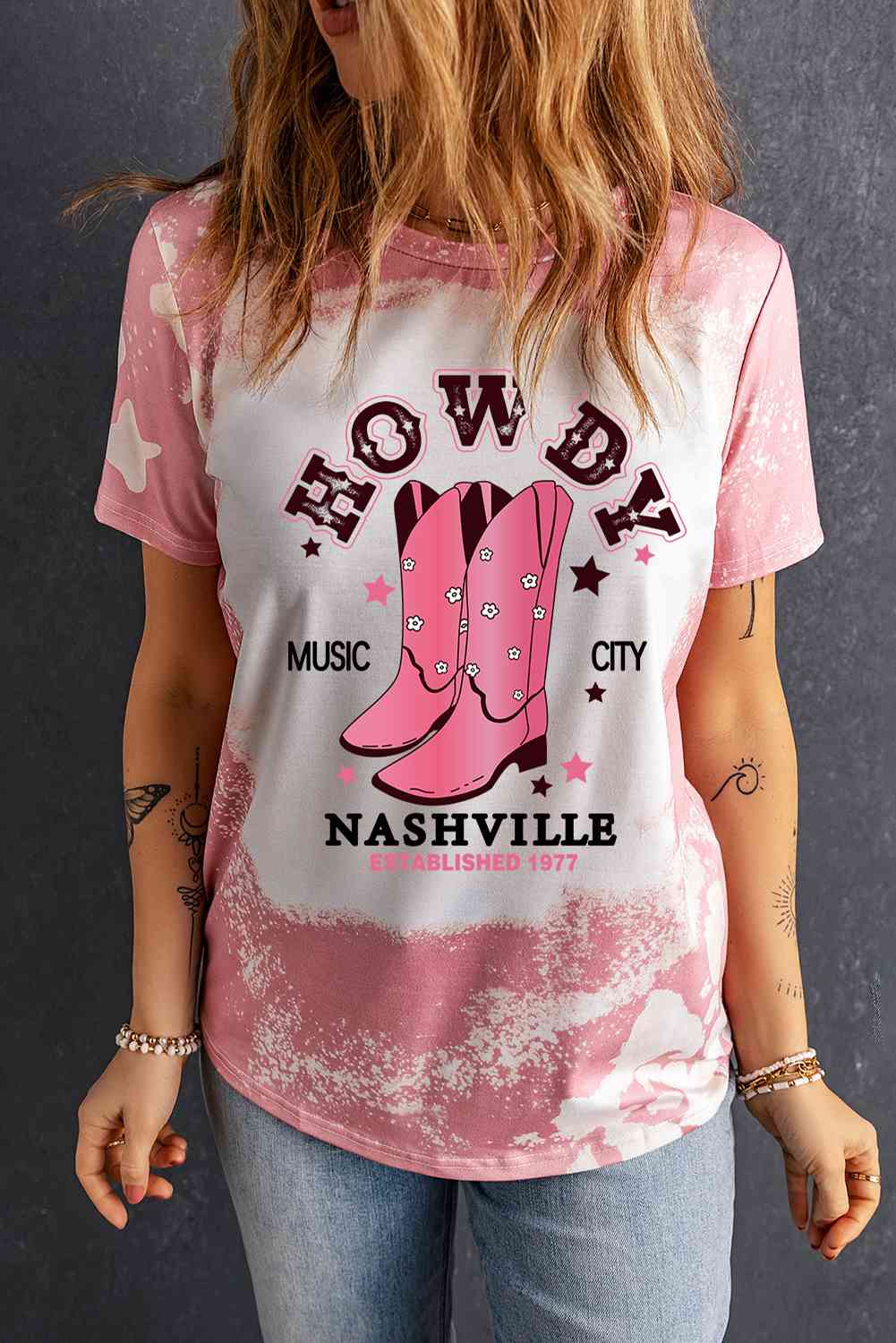 Cowboy Boots Graphic Short Sleeve Tee