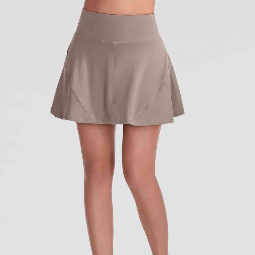 Wide Waistband Sports Skort