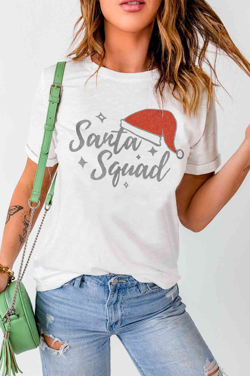 SANTA SQUAD Graphic Short Sleeve T-Shirt