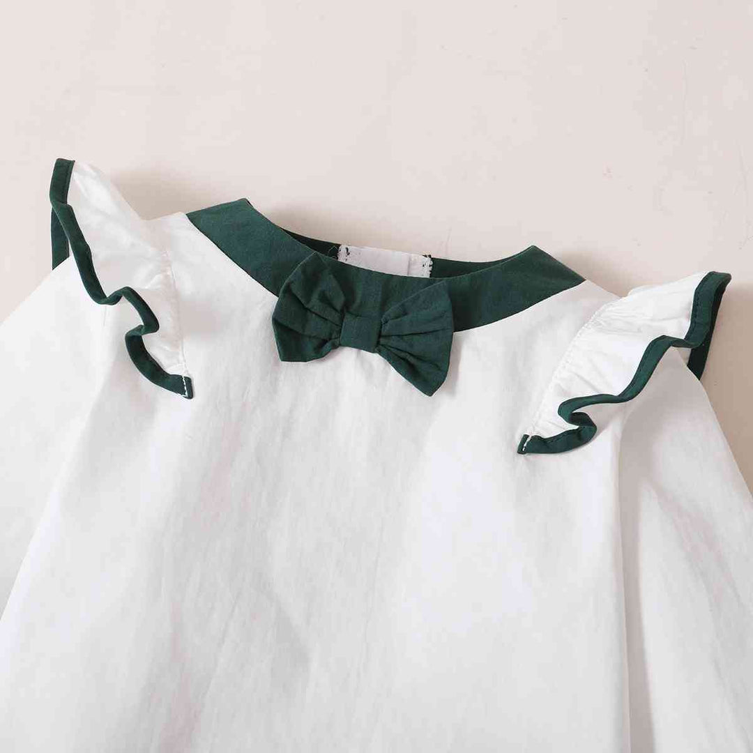 Bow Detail Top and Pants Set