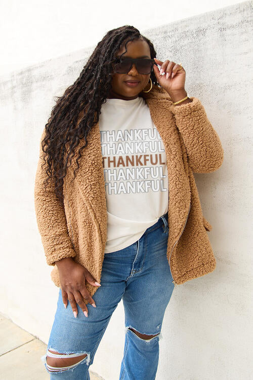 Simply Love Full Size THANKFUL Short Sleeve T-Shirt