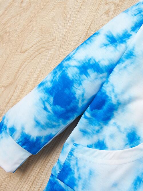 Tie-Dye Round Neck Top and Pants Set