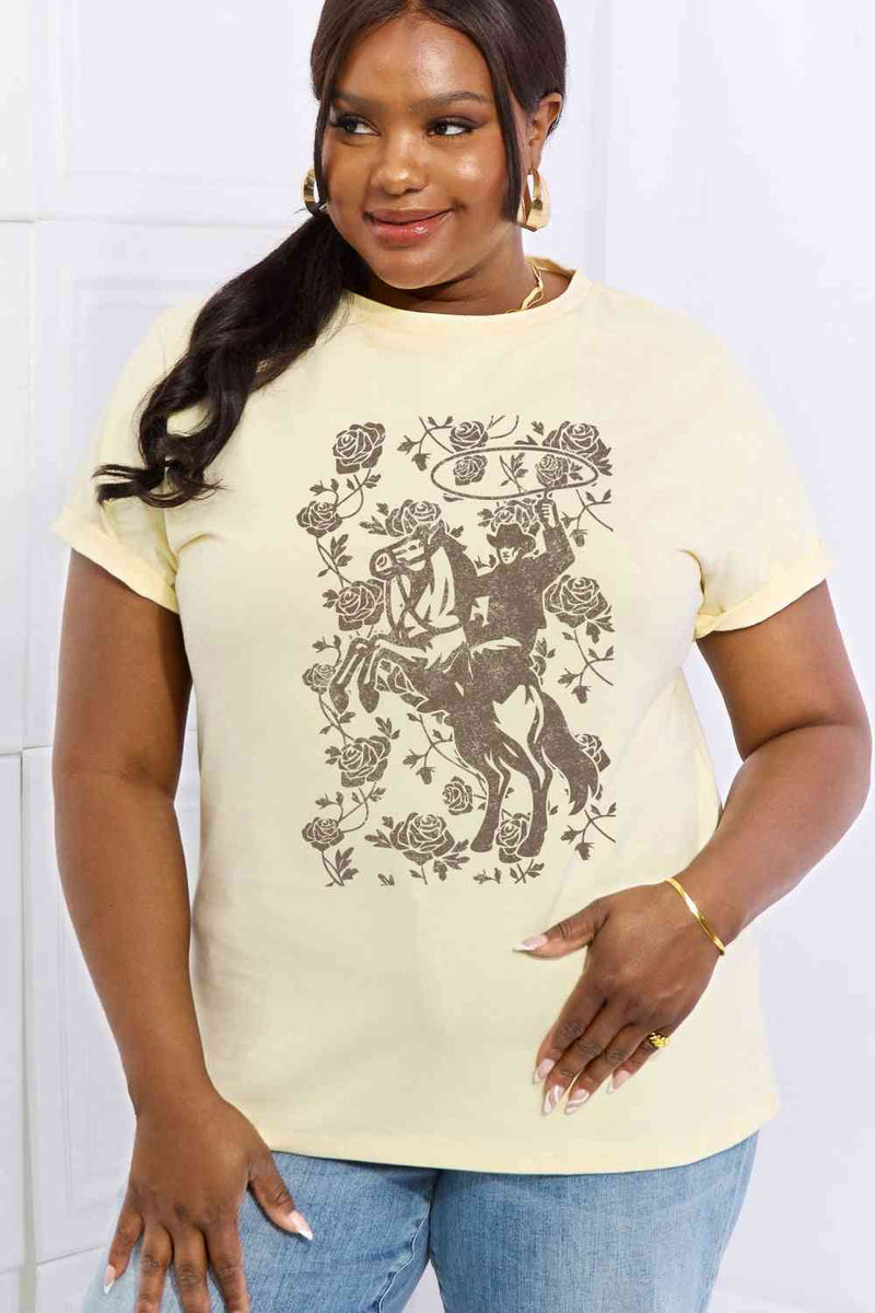 Simply Love Simply Love Full Size Cowboy Graphic Cotton Tee
