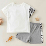 Tiger Graphic Tee and Shorts Set