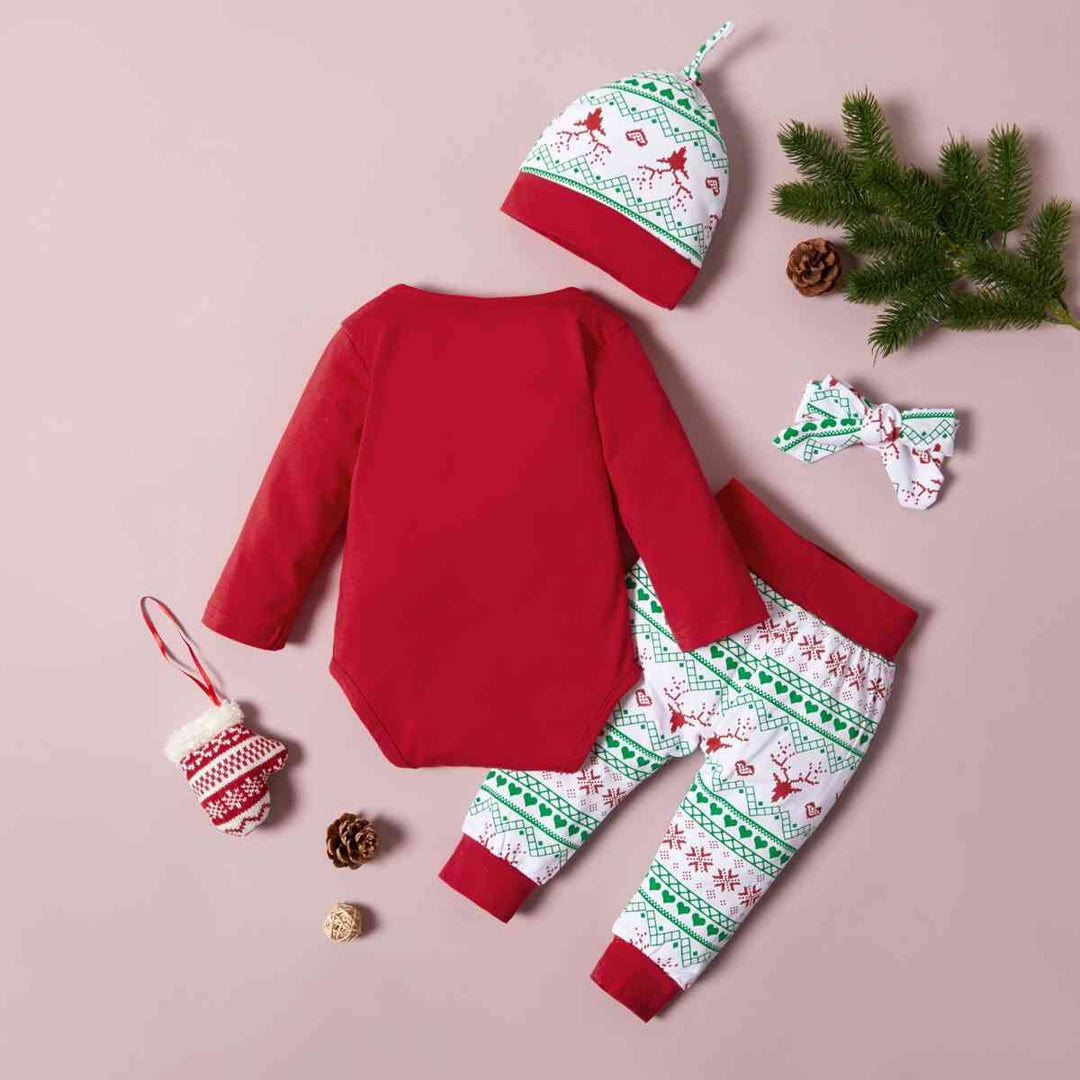 MY FIRST CHRISTMAS Graphic Bodysuit and Pants Set