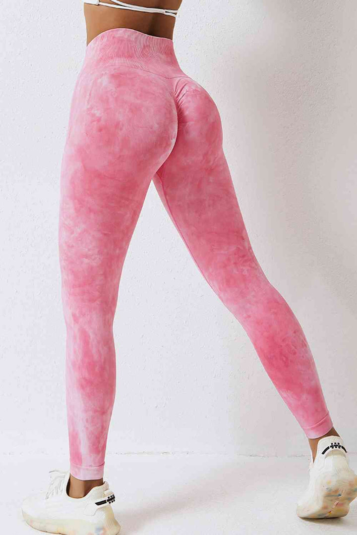 High Waist Tie-Dye Long Sports Pants