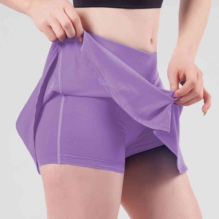 Wide Waistband Sports Skort