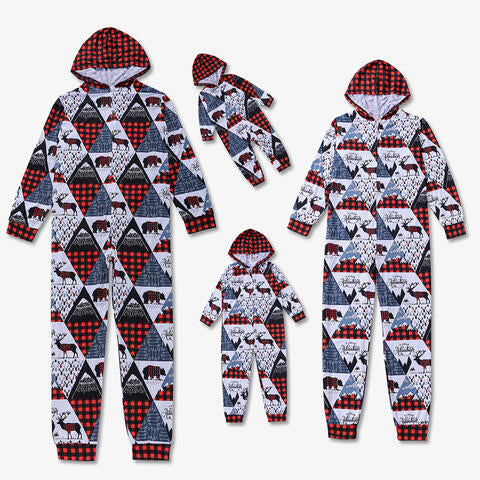 Baby Printed Hooded Jumpsuit