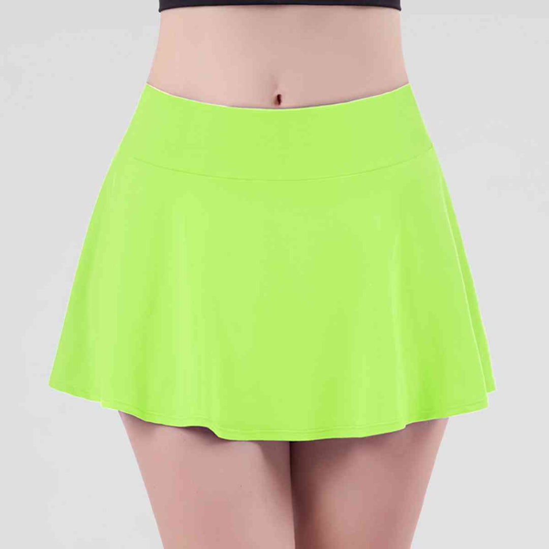 Wide Waistband Sports Skort