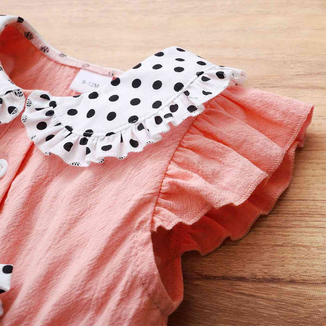 Polka Dot Bow Detail Dress