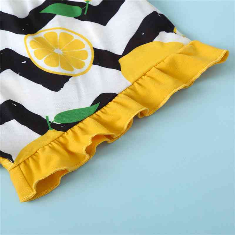 Summer Graphic Cami and Lemon Print Shorts Set
